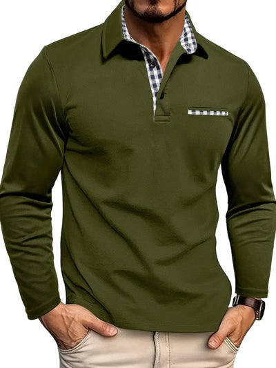 Edgar | Long Sleeve Polo Shirt