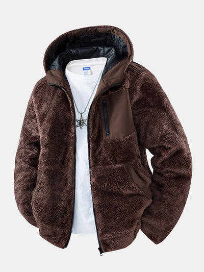 Teddy Fleece Hooded Jacket