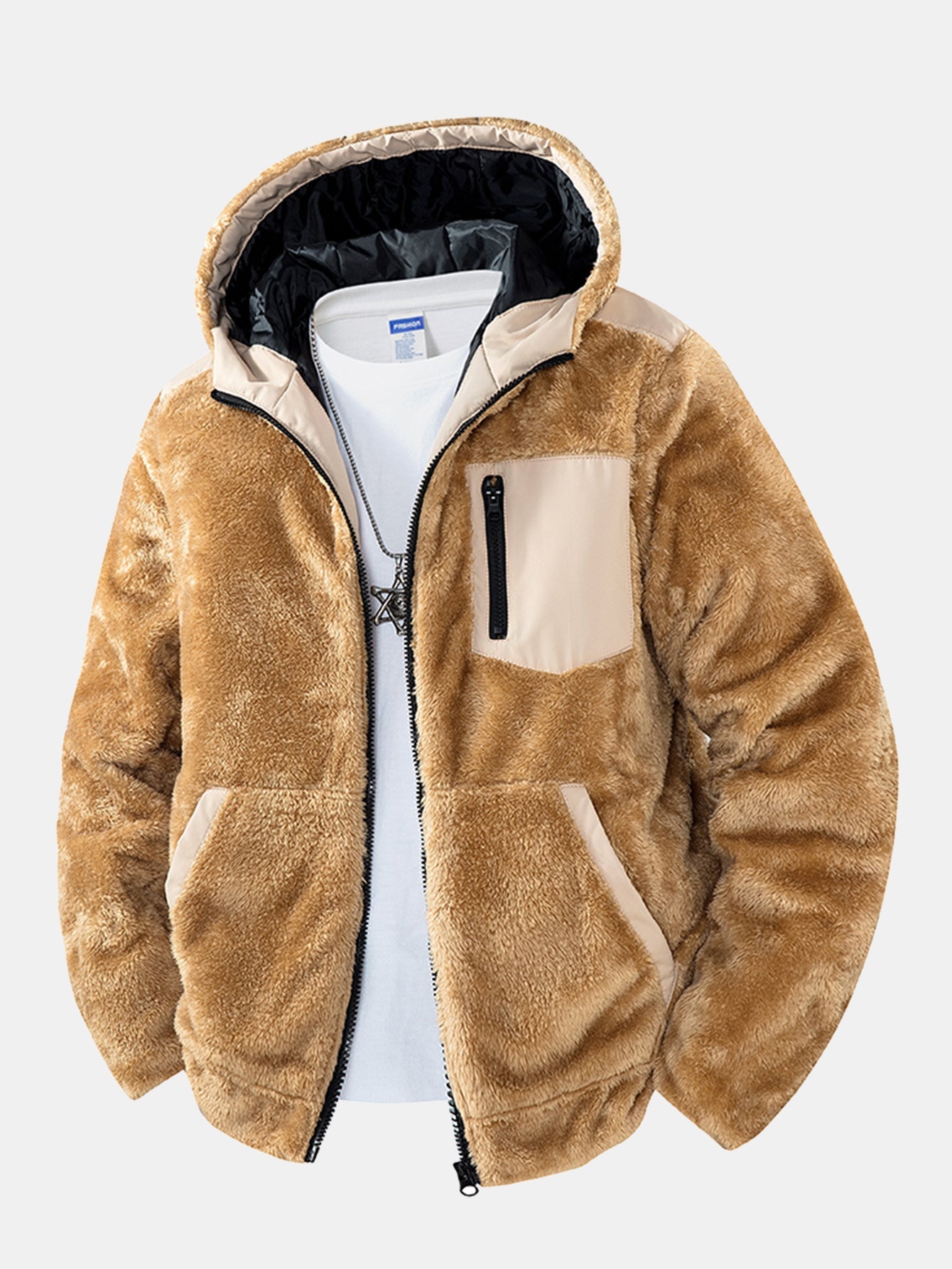Teddy Fleece Hooded Jacket