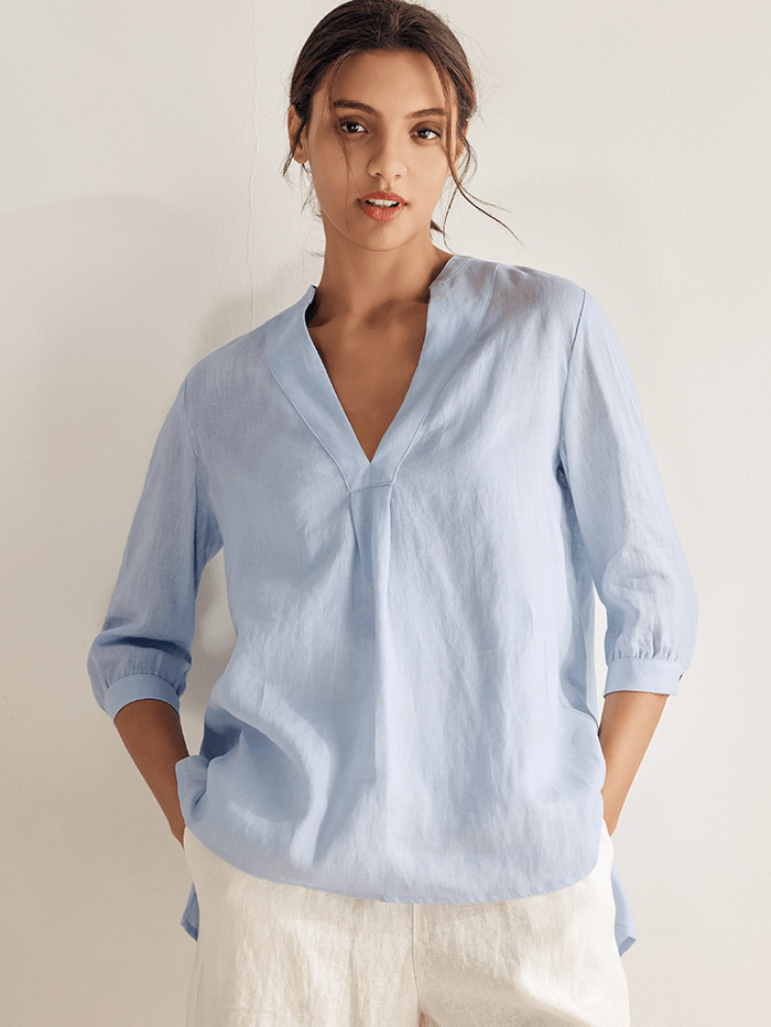 Charlotte | 100% Linen Dress Shirt