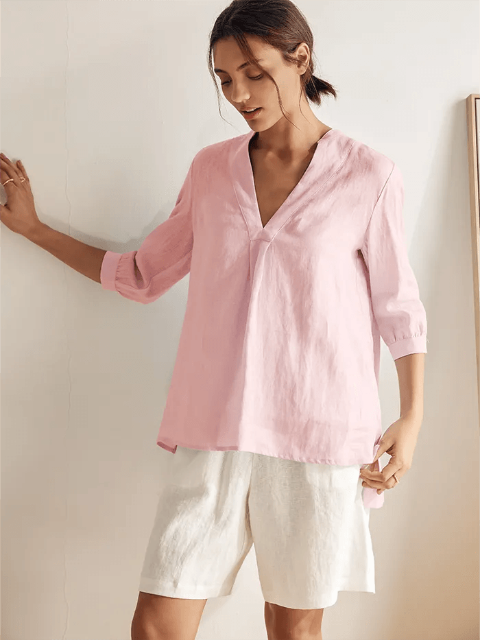 Charlotte | 100% Linen Dress Shirt