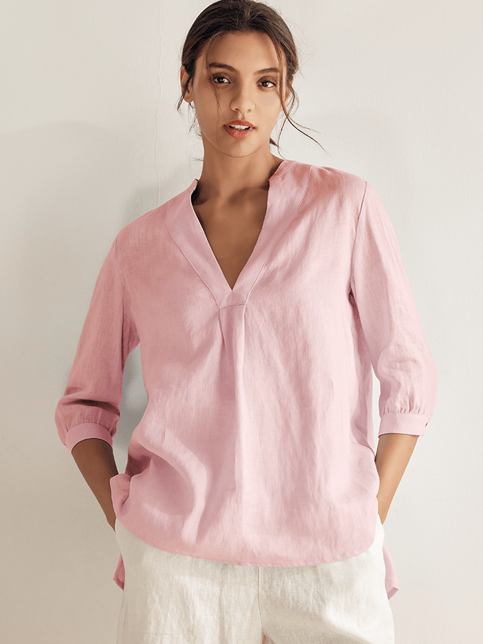 Charlotte | 100% Linen Dress Shirt
