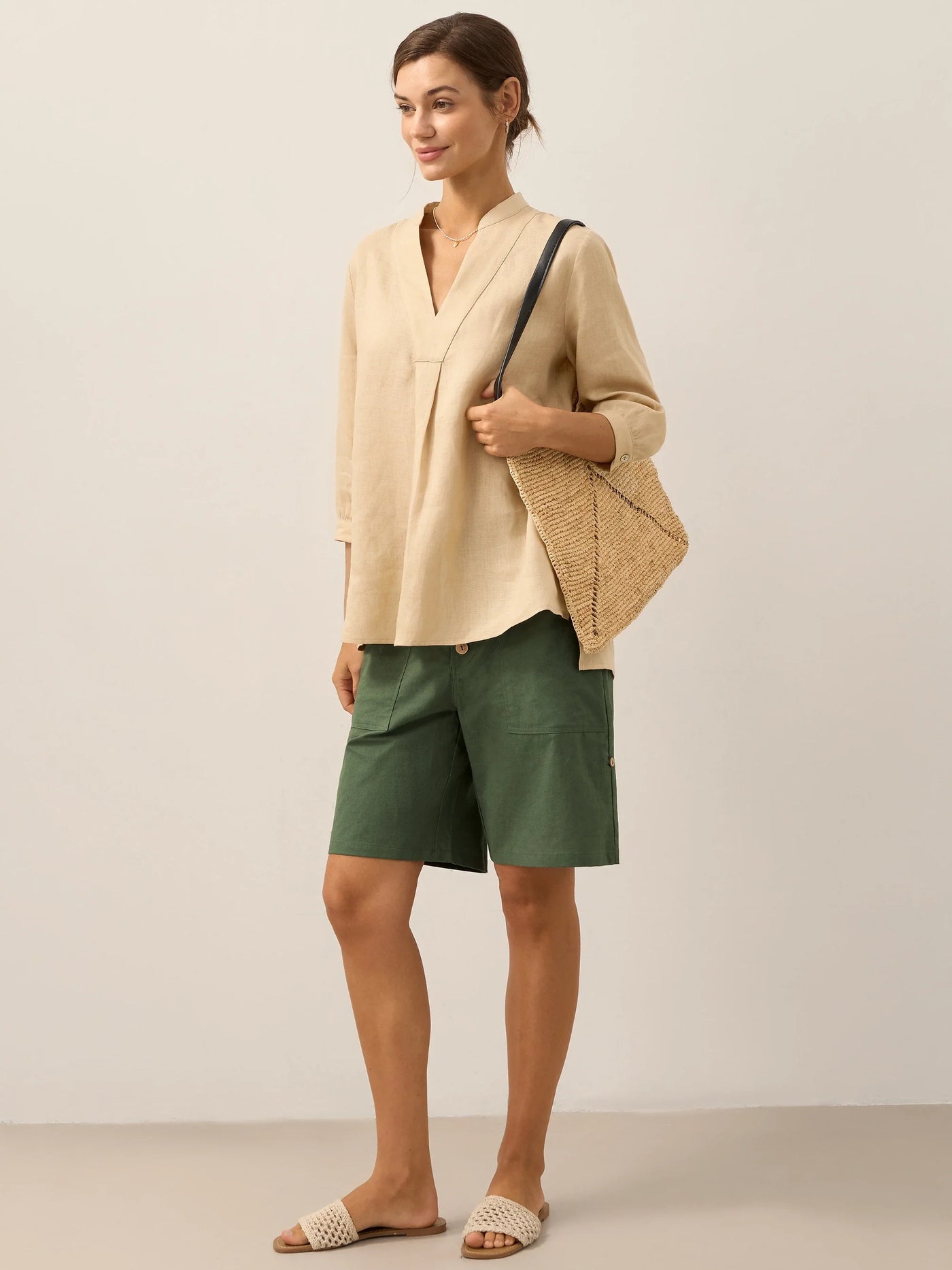 Charlotte | 100% Linen Dress Shirt