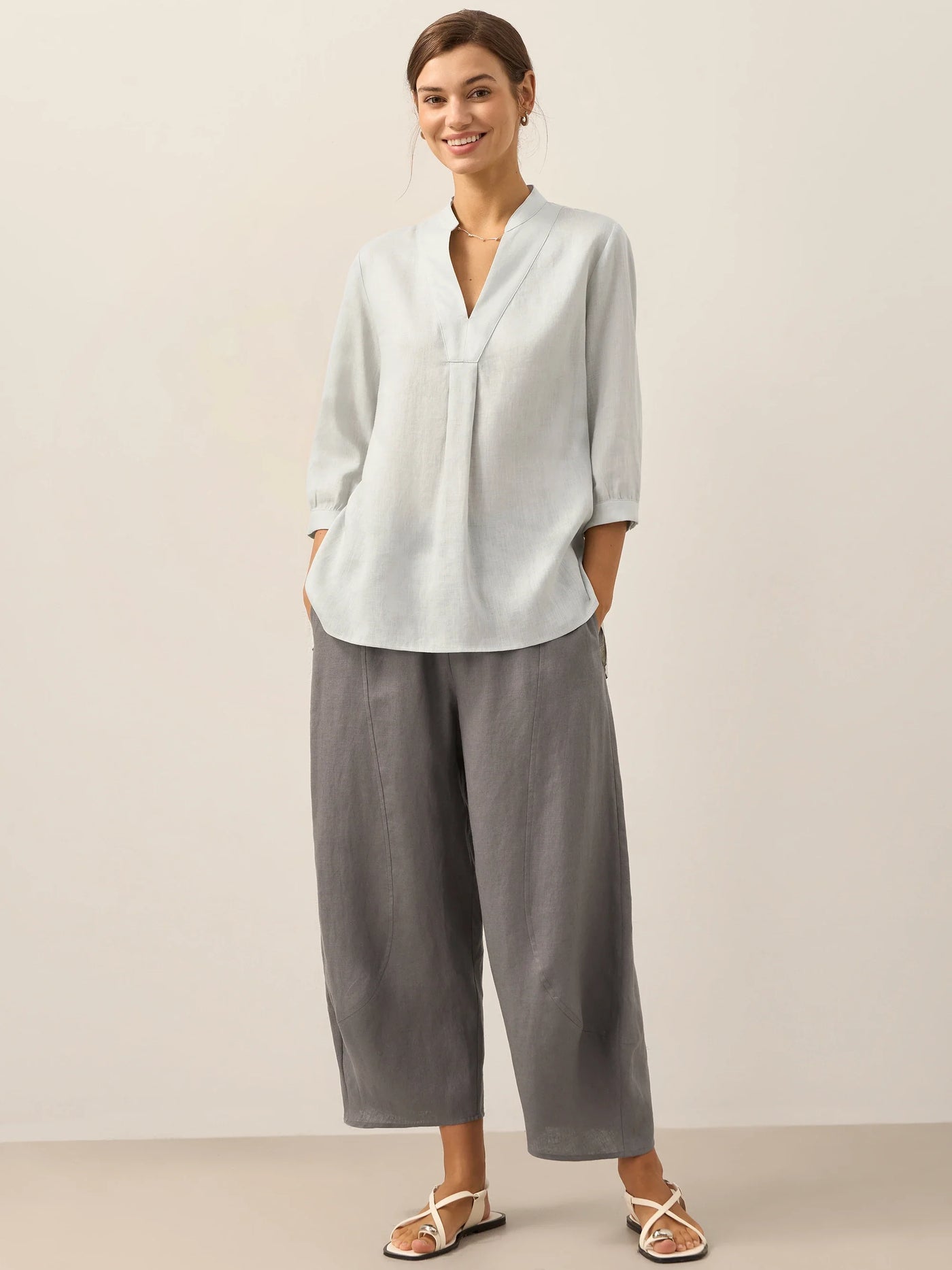 Charlotte | 100% Linen Dress Shirt
