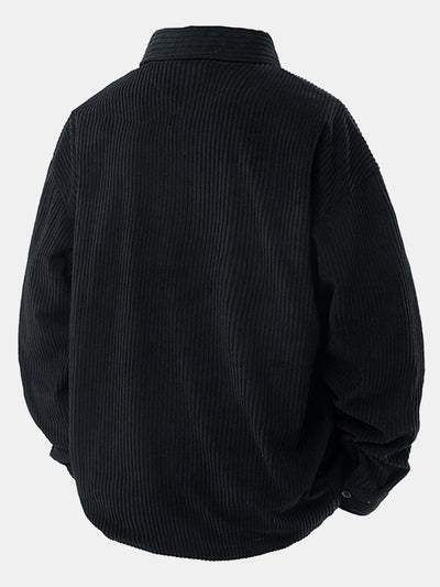 Relax Fit Button Up Corduroy Shirt