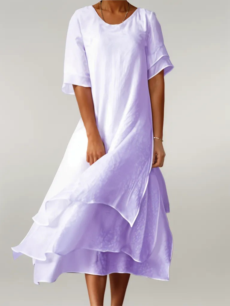 Clara | Elegant Long Cotton Dress