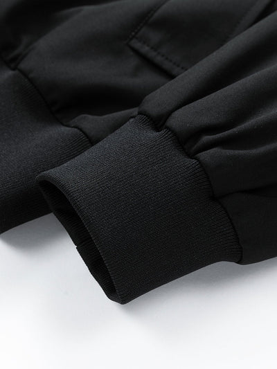 Contrast 2 In 1 Hooded Bomber Jacket