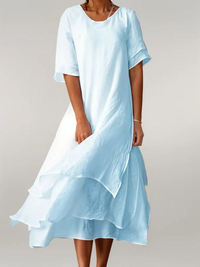Clara | Elegant Long Cotton Dress