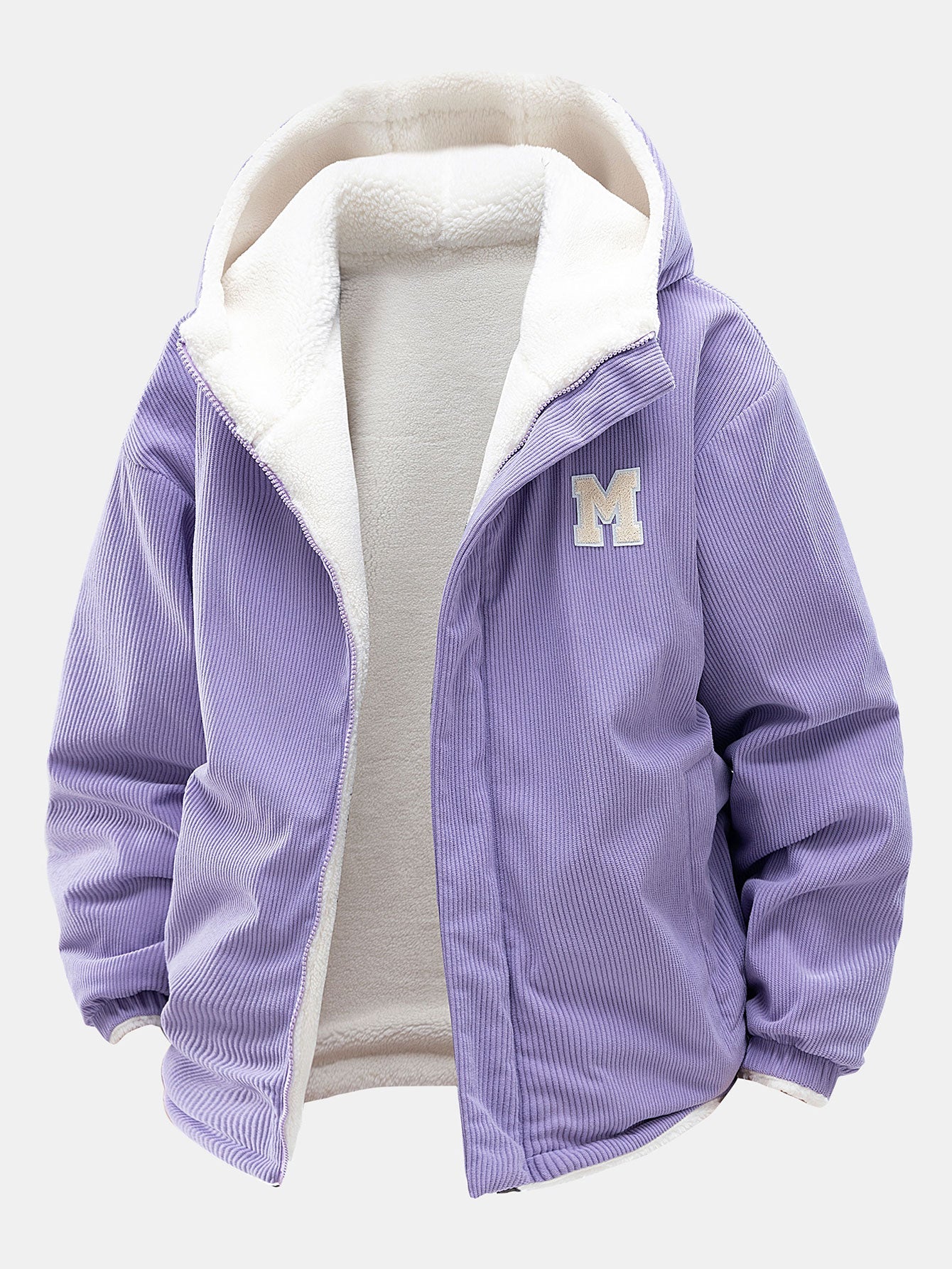 Teddy Corduroy Reversible Hooded Jacket