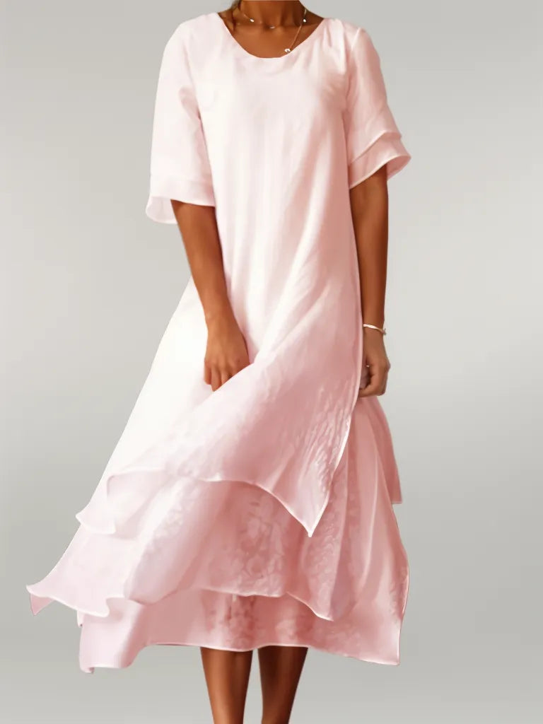 Clara | Elegant Long Cotton Dress