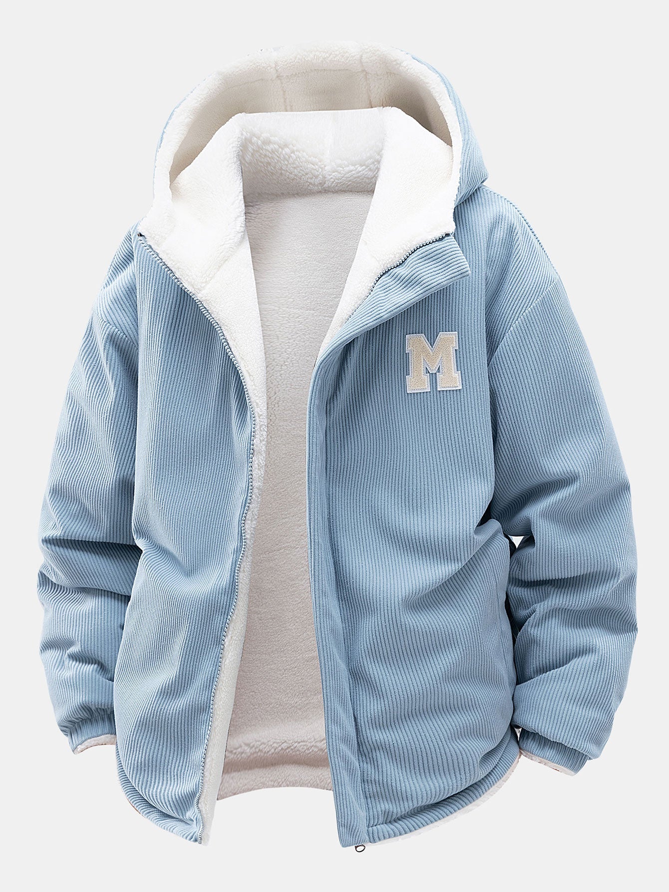 Teddy Corduroy Reversible Hooded Jacket