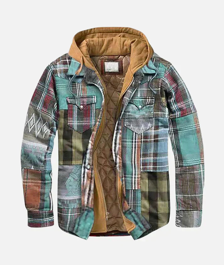 Allen – Check Patchwork Jacket