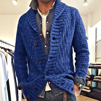 Ernest™ | Men's Vintage Lapel Knit Cardigan Jacket