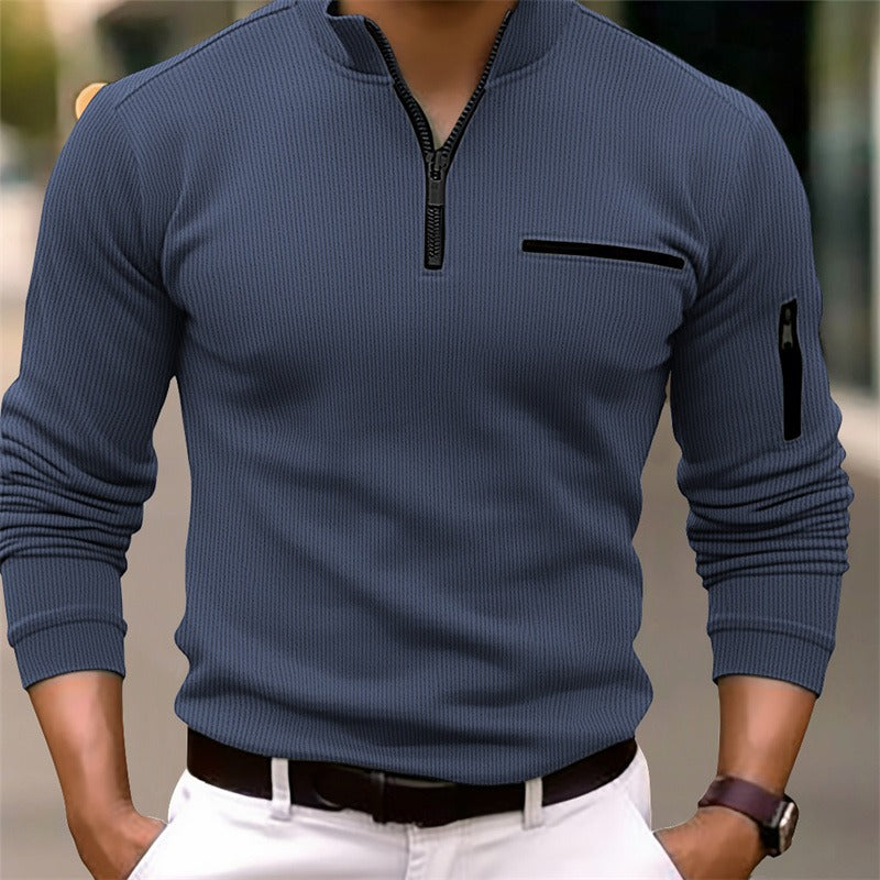 Carter | Long Sleeve Shirt with Zipper
