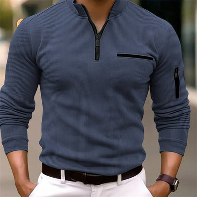 Carter | Long Sleeve Shirt with Zipper