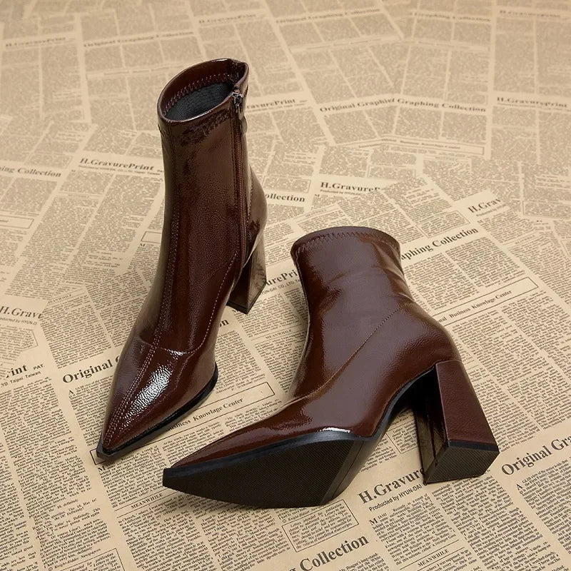Chloe™ | Pointed Toe Chelsea Boots