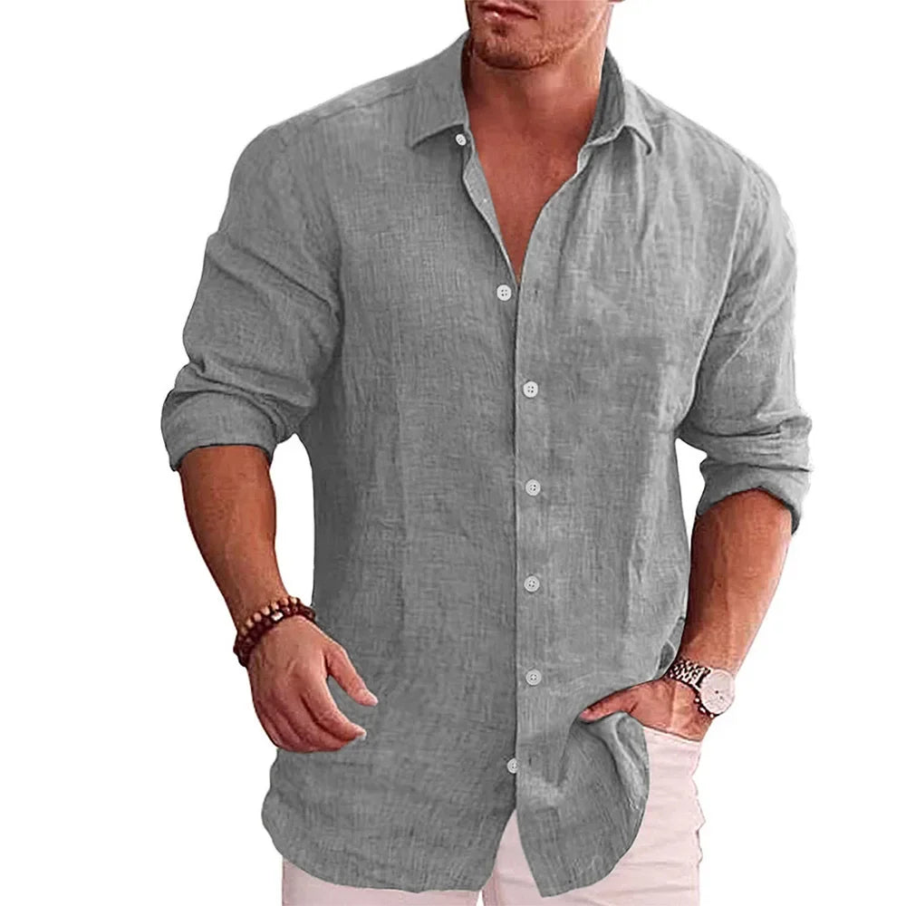 Hugo™ | Stylish and Versatile Linen Shirt