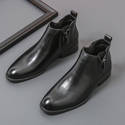 Reginald Thornton side-zip chelsea leather boots