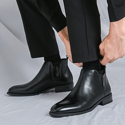Reginald Thornton side-zip chelsea leather boots