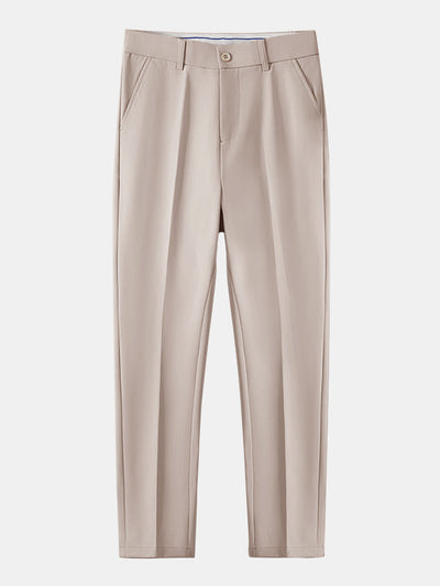 Wave Jacquard Knit V Neck Polo Shirt & Slim Fit Tapered Trousers