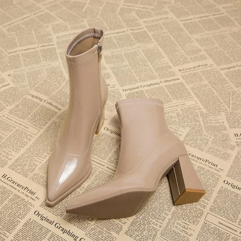 Chloe™ | Pointed Toe Chelsea Boots