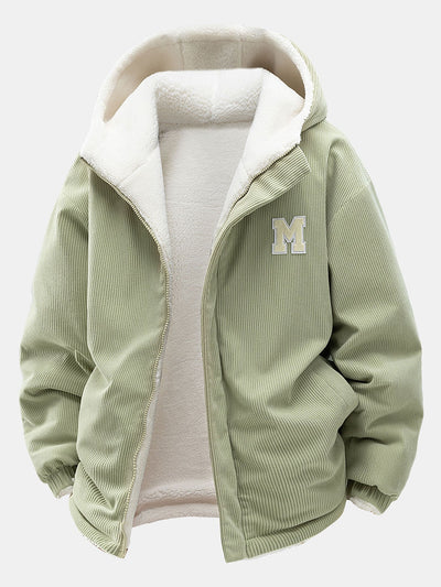 Teddy Corduroy Reversible Hooded Jacket