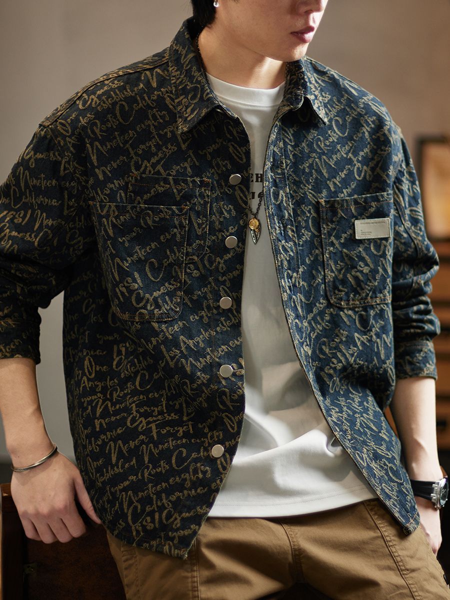 Denim Scripture Jacket