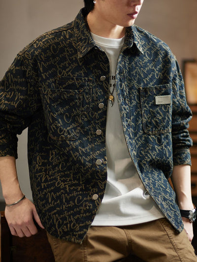 Denim Scripture Jacket