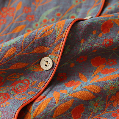 Isabella™ | Vintage Leaf Cotton Loungewear Set