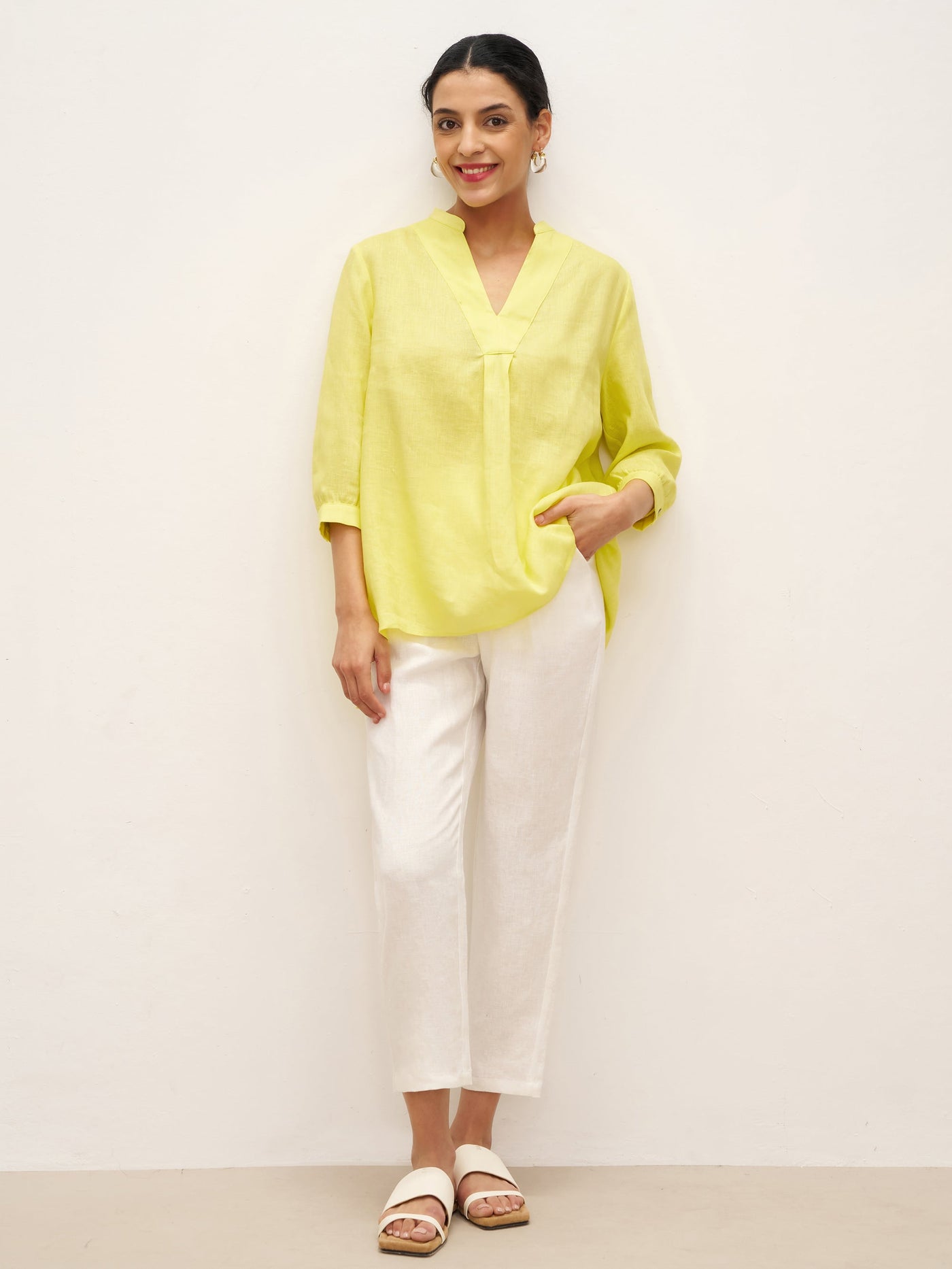 Charlotte | 100% Linen Dress Shirt