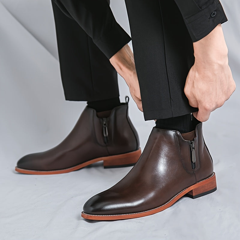 Reginald Thornton side-zip chelsea leather boots