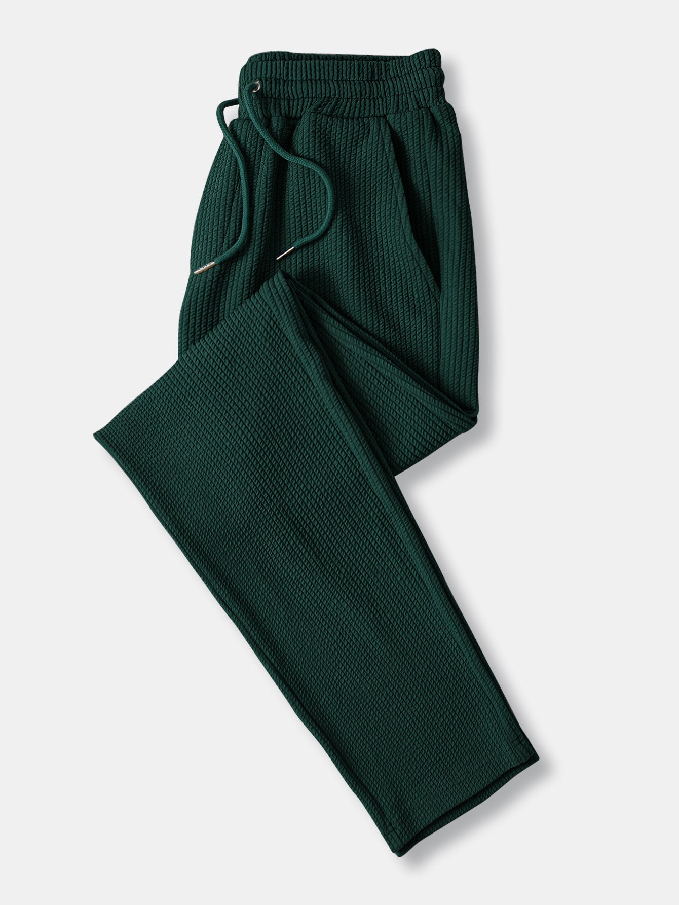 Long Sleeve Muscle Fit Ribbed Stand Collar Shirt & Straight Leg Ribbed Pants