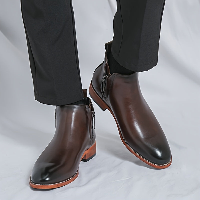 Reginald Thornton side-zip chelsea leather boots