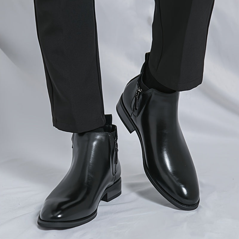 Reginald Thornton side-zip chelsea leather boots