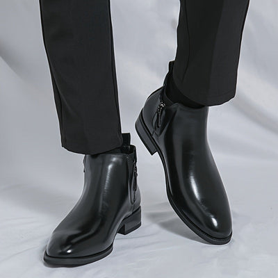 Reginald Thornton side-zip chelsea leather boots