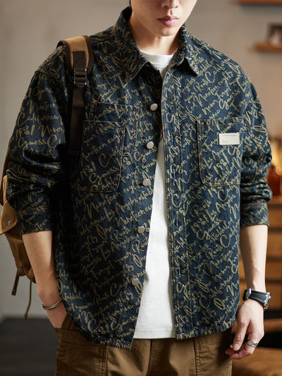 Denim Scripture Jacket