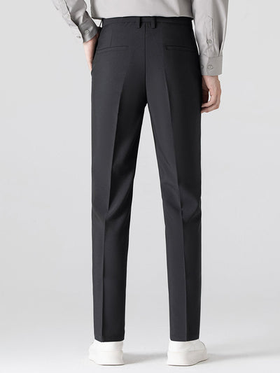 Wave Jacquard Knit V Neck Polo Shirt & Slim Fit Tapered Trousers