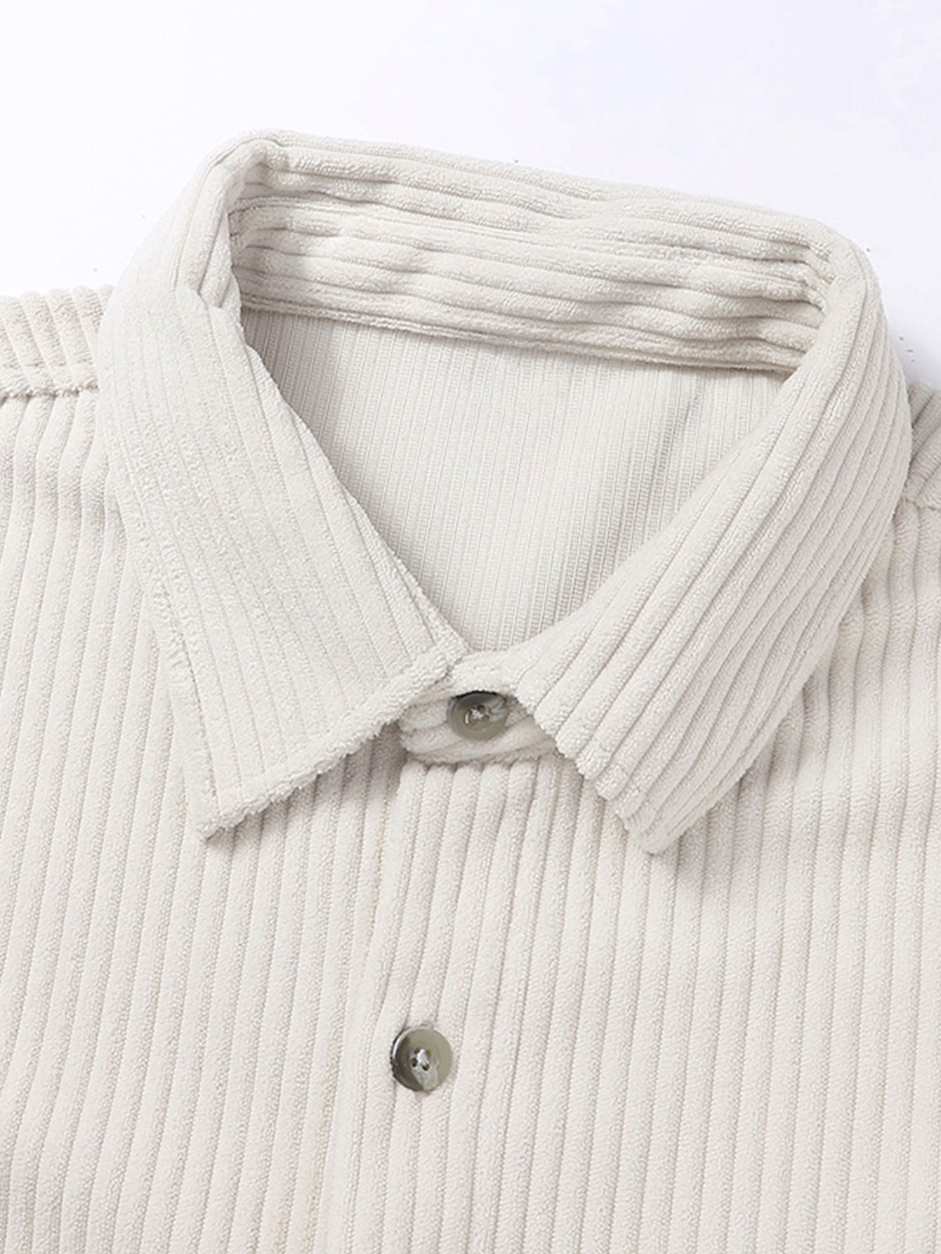Relax Fit Button Up Corduroy Shirt