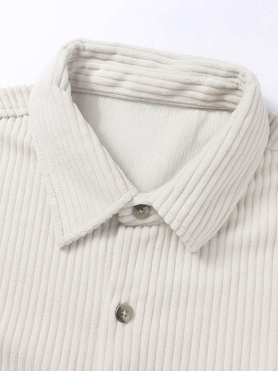 Relax Fit Button Up Corduroy Shirt