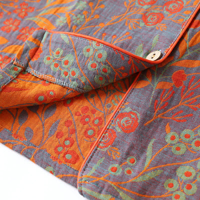 Isabella™ | Vintage Leaf Cotton Loungewear Set