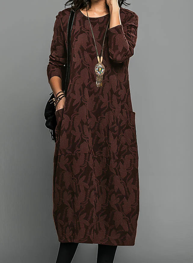 Cassie™ | Casual Round Neck Winter Dress
