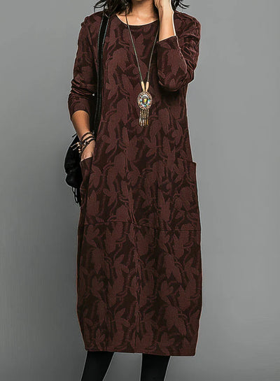 Cassie™ | Casual Round Neck Winter Dress