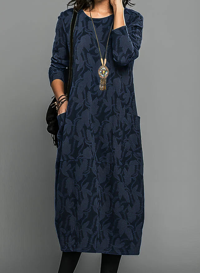 Cassie™ | Casual Round Neck Winter Dress