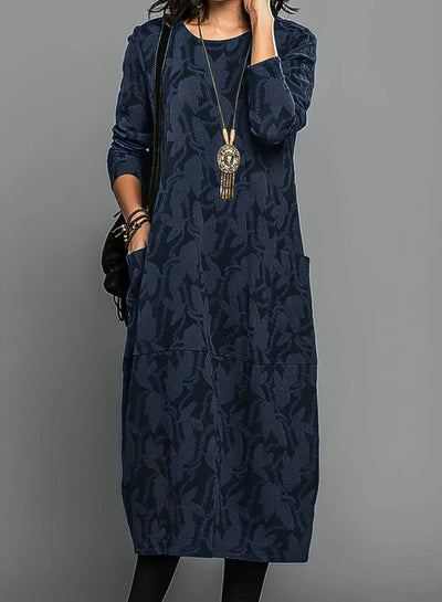Cassie™ | Casual Round Neck Winter Dress