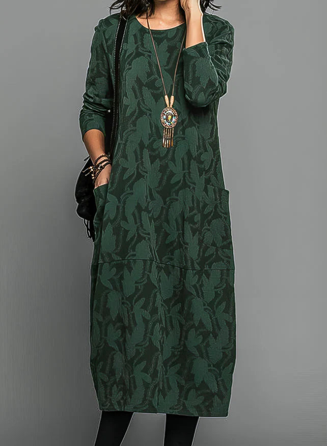 Cassie™ | Casual Round Neck Winter Dress