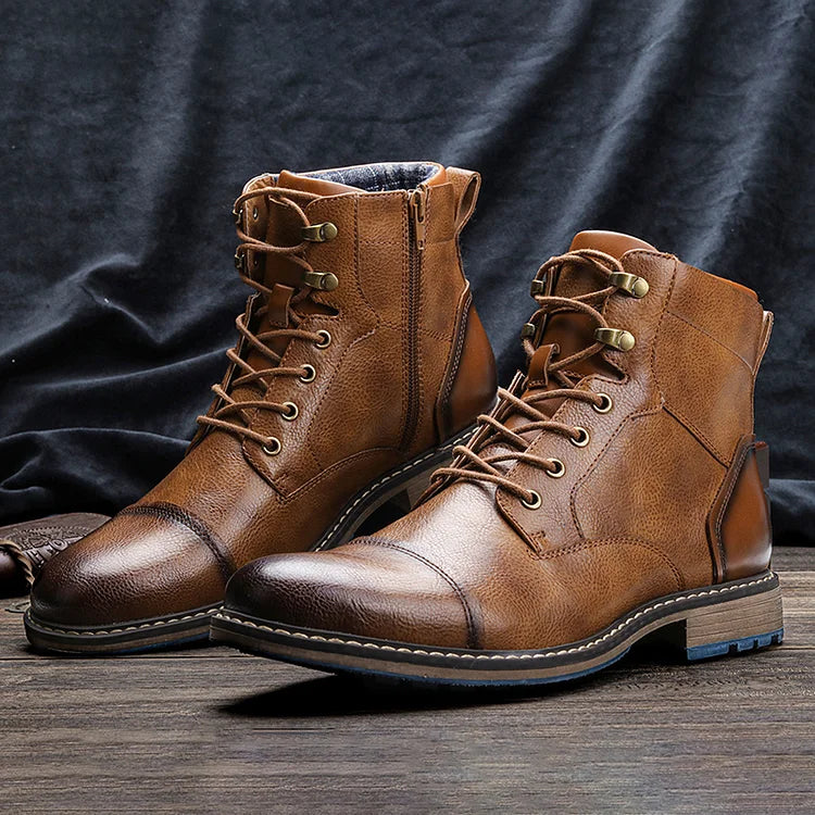 Aaron | Handcrafted Premium Leather Oxford Boots