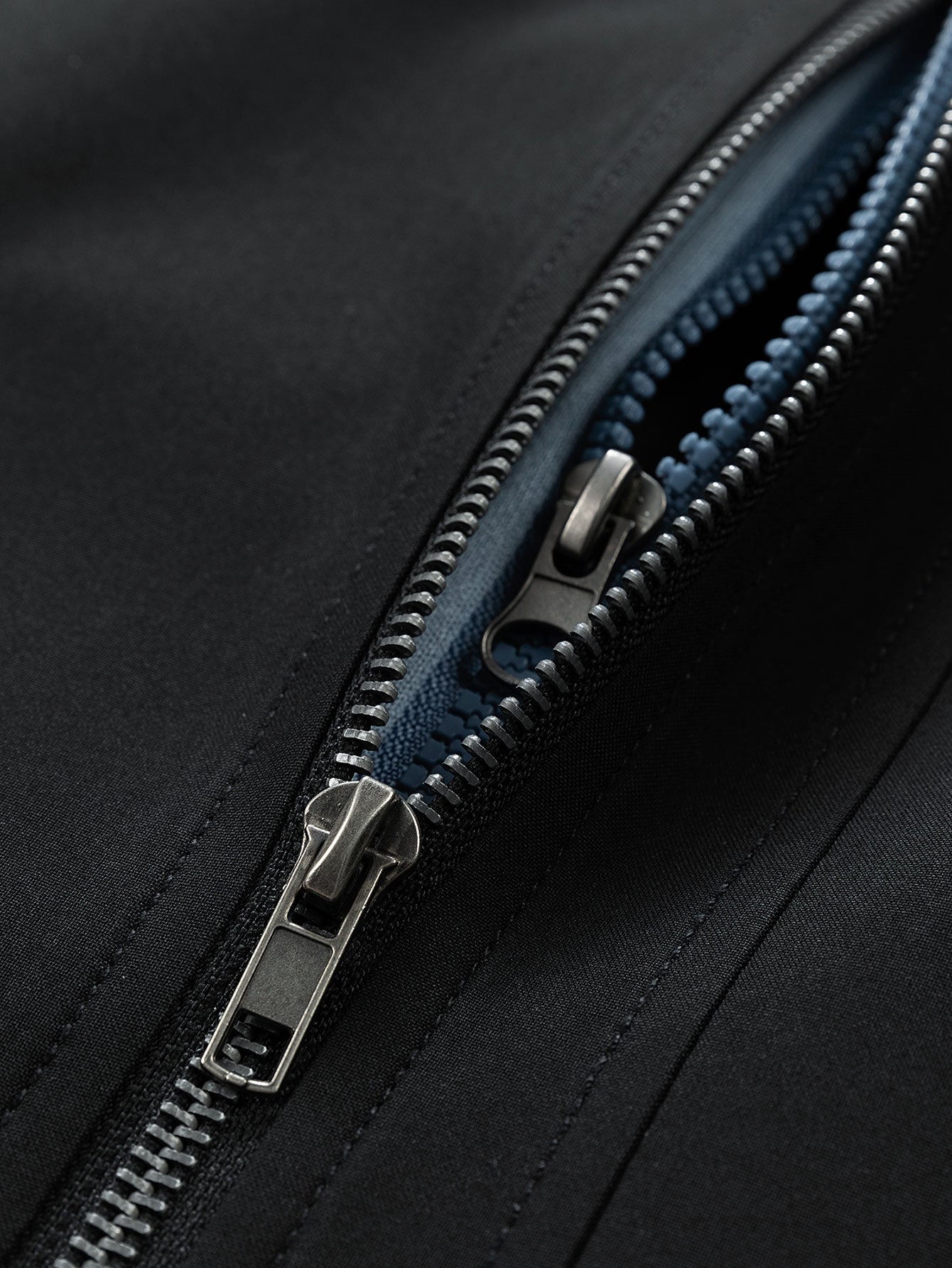 Contrast 2 In 1 Hooded Bomber Jacket