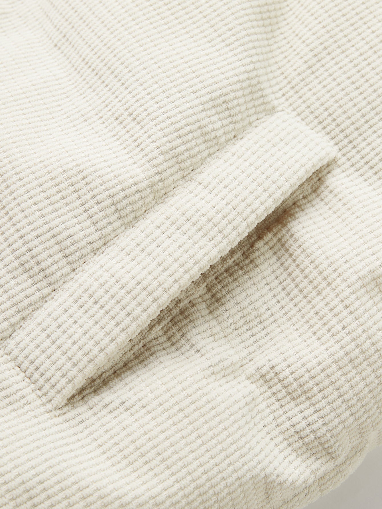 Teddy Lined Corduroy Hooded Puffer Coat