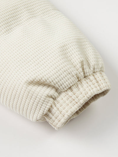 Teddy Lined Corduroy Hooded Puffer Coat