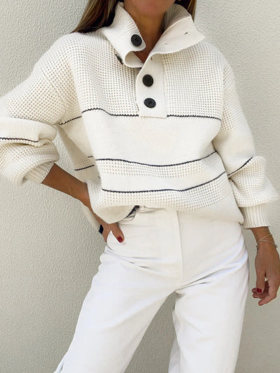 Willow™ | Jumper With Open Collar and Buttons